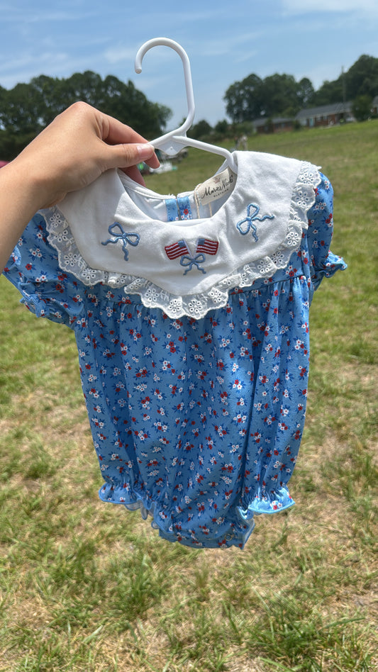 Bow Smocked 4OJ Romper