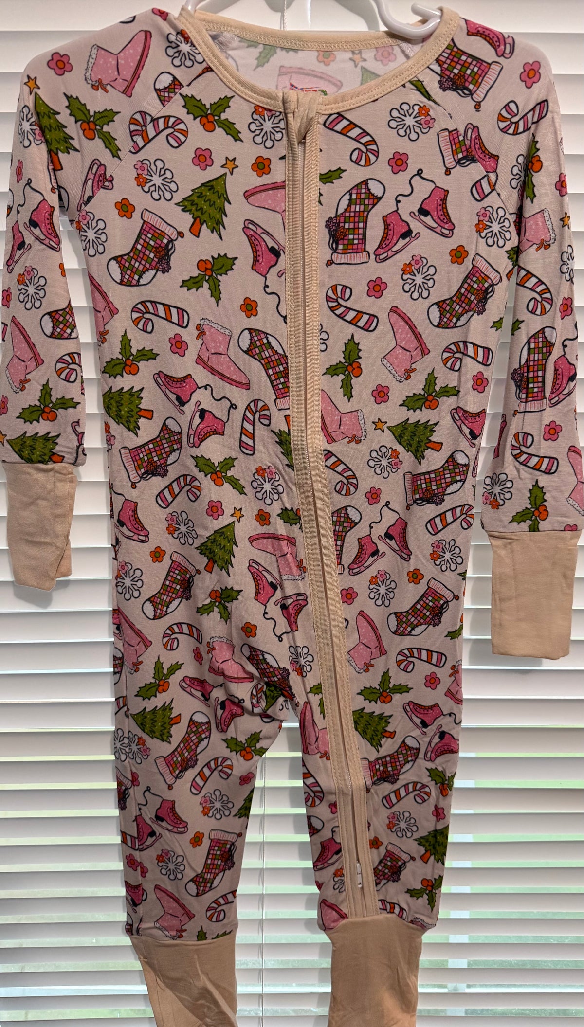Ice Skate Christmas Bamboo Zippy