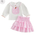 Pink Pumpkins Skirt Set