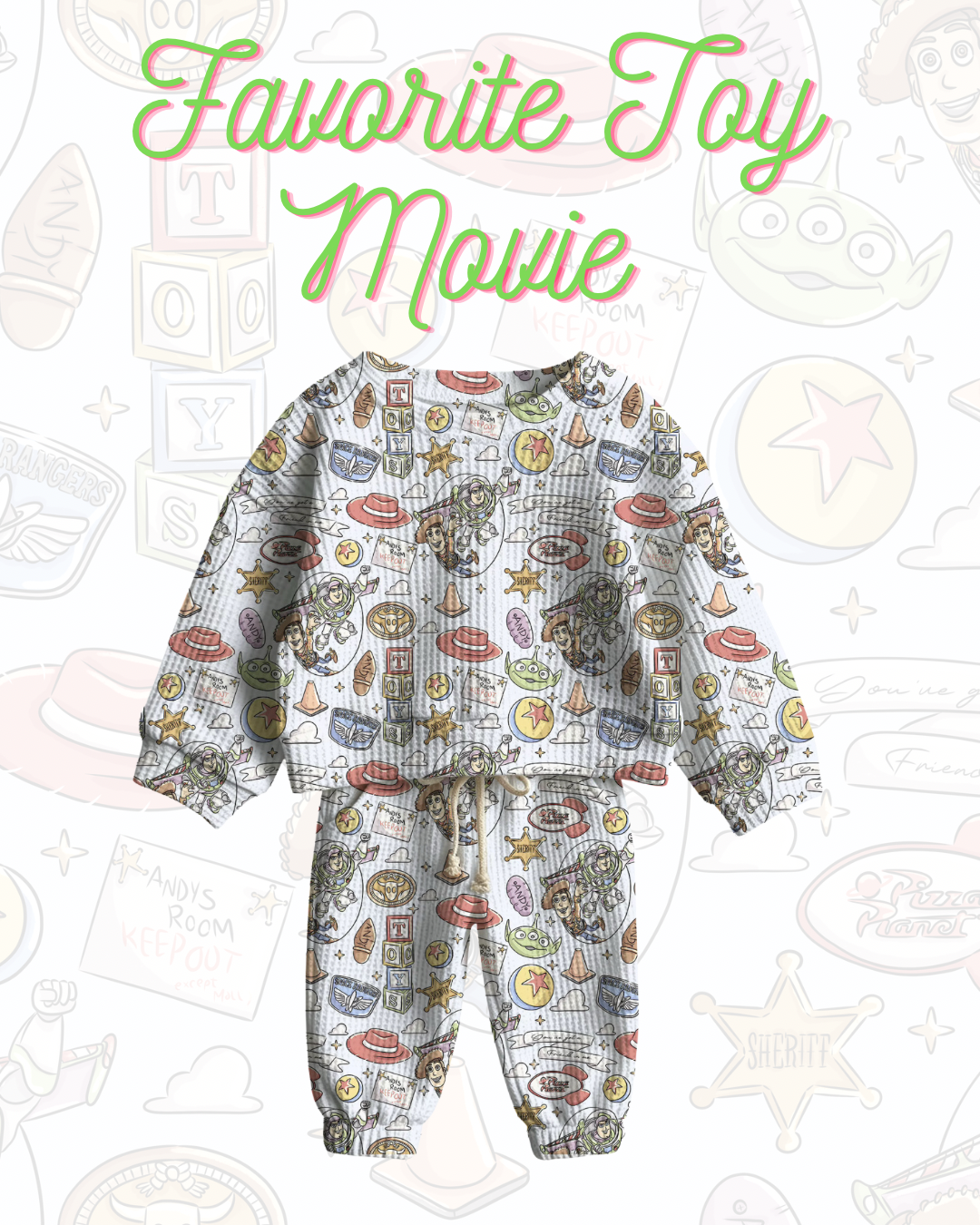Toy Story Waffle Knit Set