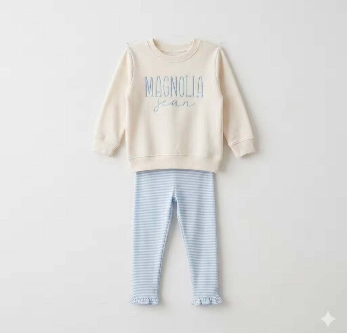 Custom Embroidered Set One Line “Della Ruth”