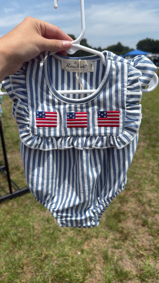 American Flag Romper