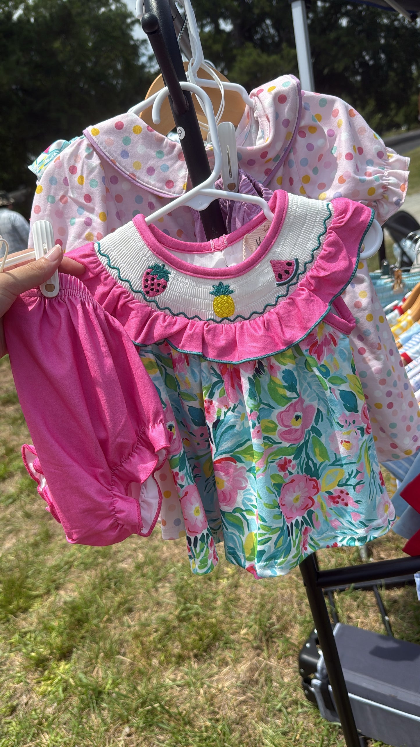 Fruit Smocked Romper