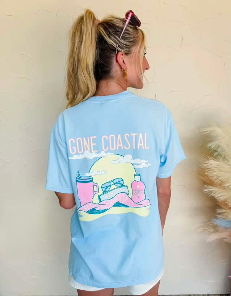Gone Coastal Comfort Colors Tee
