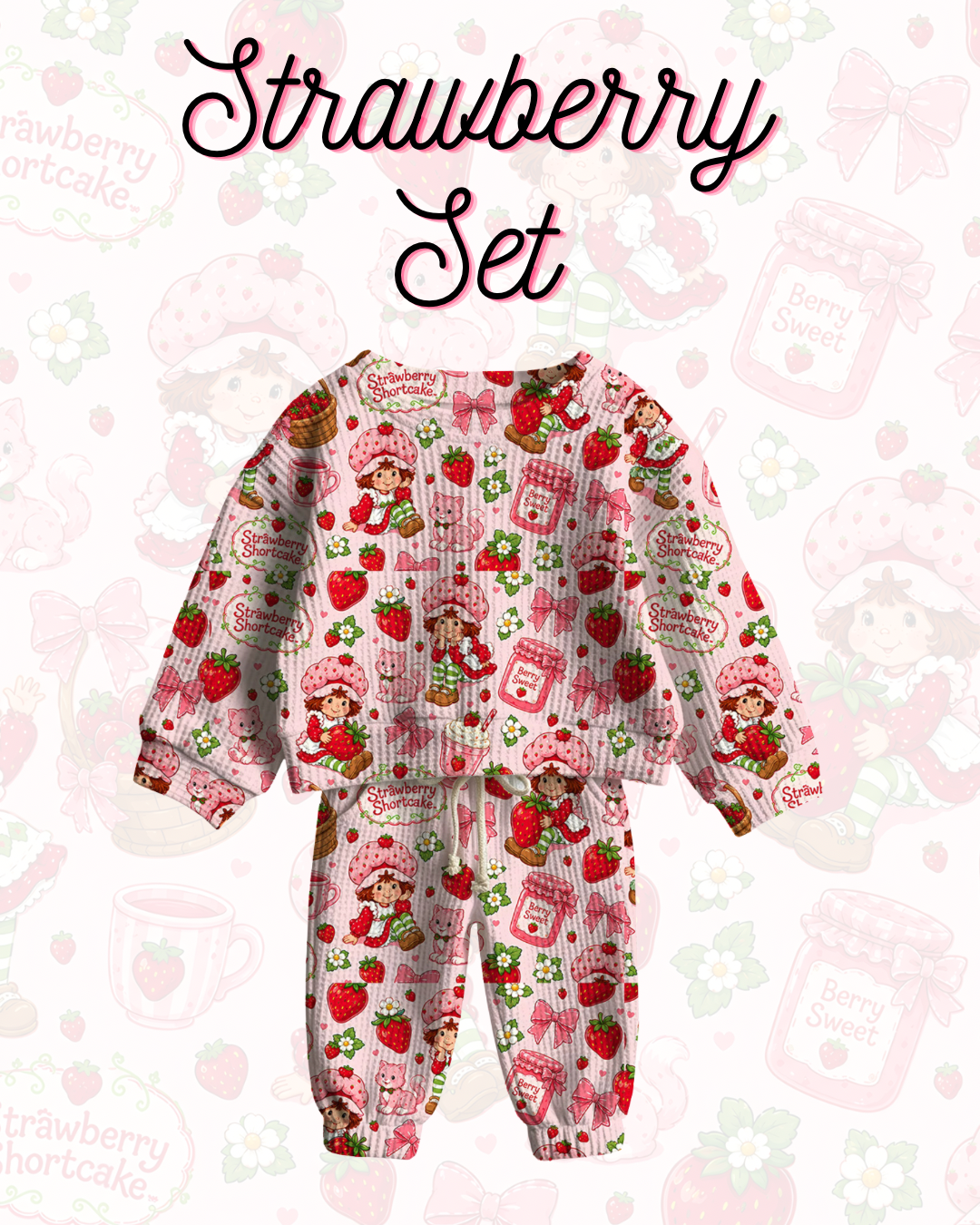 Shortcake Waffle Knit Set